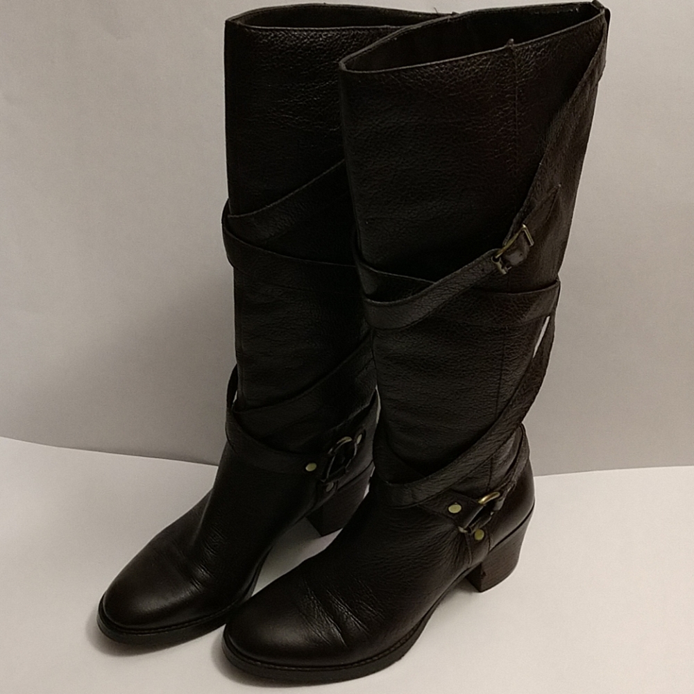 ralph lauren knee high boots